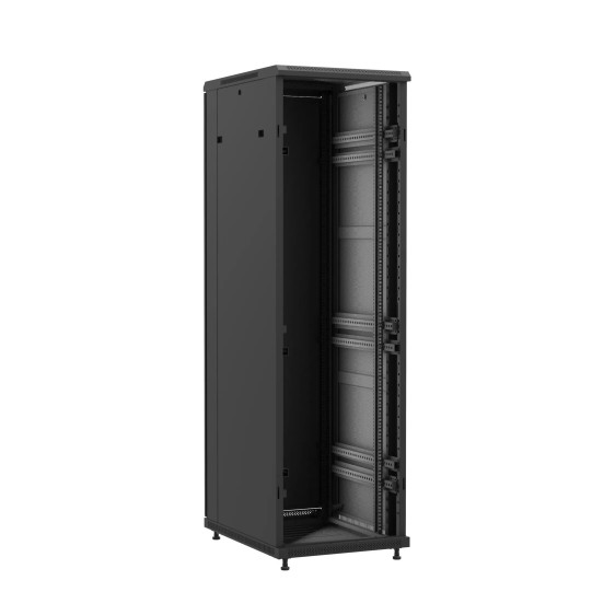 Baie en kit Ligne 1200 42U 600x800mm, porte avant : Sans Porte, porte arrière : Double Pleine, avec panneaux latéraux main product photo