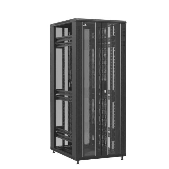 Baie en kit Ligne 1200 42U 800x1000mm, porte avant : Double Verre, porte arrière : Double Verre, sans panneaux latéraux main product photo