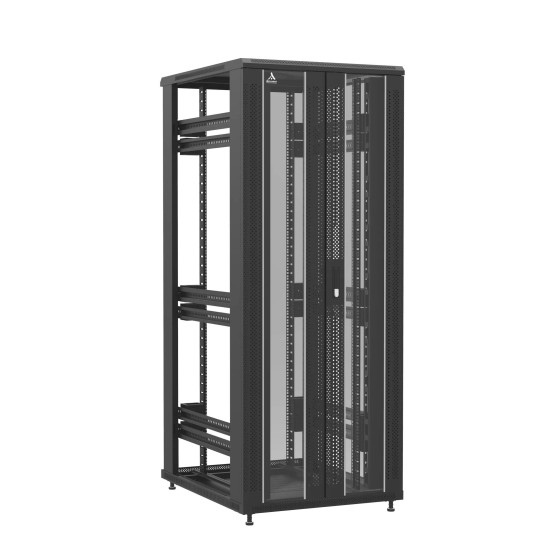 Baie en kit Ligne 1200 42U 800x1000mm, porte avant : Double Verre, porte arrière : Sans Porte, sans panneaux latéraux main product photo