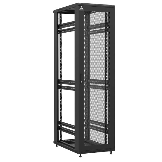 Baie en kit Ligne 1200 47U 600x1000mm, porte avant : Simple Nid d'Abeille, porte arrière : Sans Porte, sans panneaux latéraux main product photo