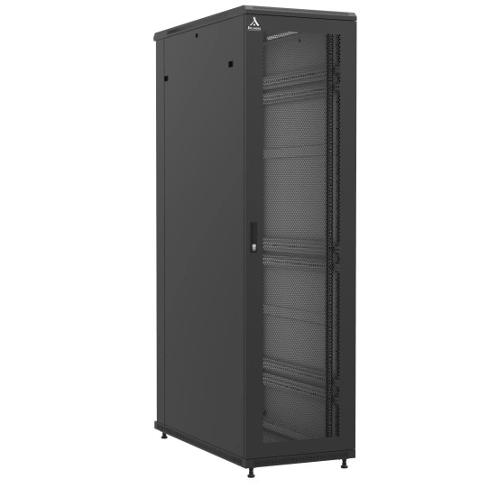 Baie en kit Ligne 1200 47U 600x1200mm, porte avant : Simple Nid d'Abeille, porte arrière : Sans Porte, avec panneaux latéraux main product photo