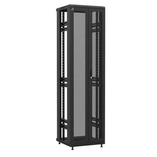 Baie en kit Ligne 1200 47U 600x600mm, porte avant : Double Nid d'Abeille, porte arrière : Sans Porte, sans panneaux latéraux main product photo