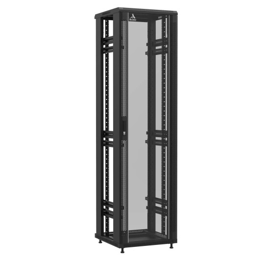Baie en kit Ligne 1200 47U 600x600mm, porte avant : Simple Verre, porte arrière : Sans Porte, sans panneaux latéraux main product photo