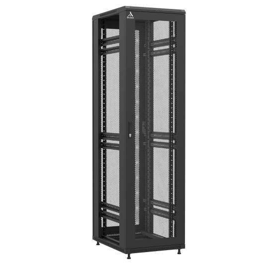 Baie en kit Ligne 1200 47U 600x800mm, porte avant : Simple Nid d'Abeille, porte arrière : Simple Nid d'Abeille, sans panneaux latéraux main product photo