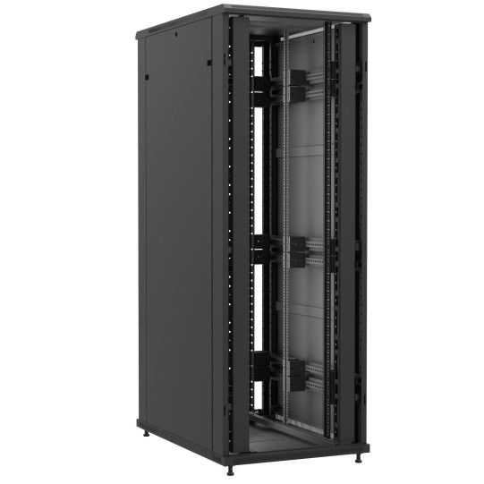 Baie en kit Ligne 1200 47U 800x1200mm, porte avant : Sans Porte, porte arrière : Sans Porte, avec panneaux latéraux main product photo
