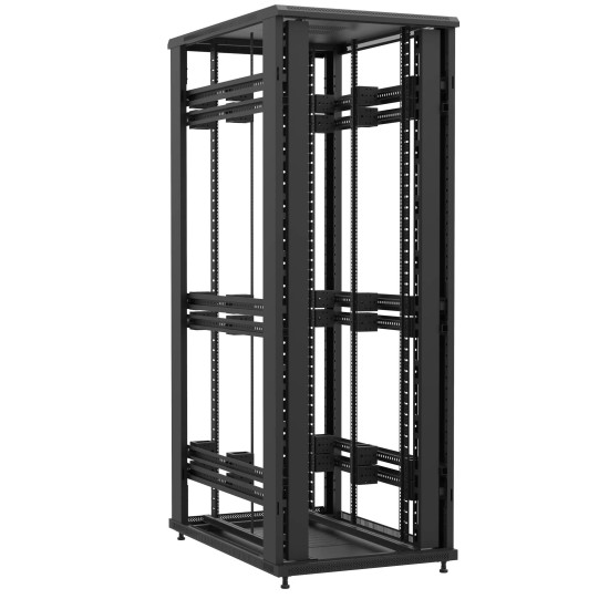 Baie montée Ligne 1200 47U 800x1200mm, porte avant : Sans Porte, porte arrière : Sans Porte, sans panneaux latéraux main product photo