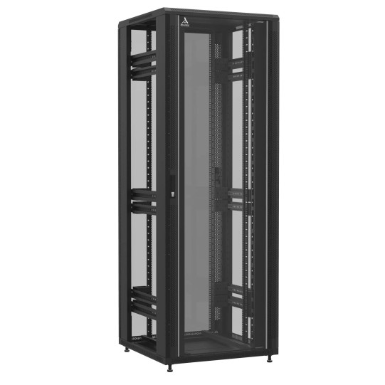 Baie montée Ligne 1200 47U 800x800mm, porte avant : Simple Verre, porte arrière : Simple Verre, sans panneaux latéraux main product photo