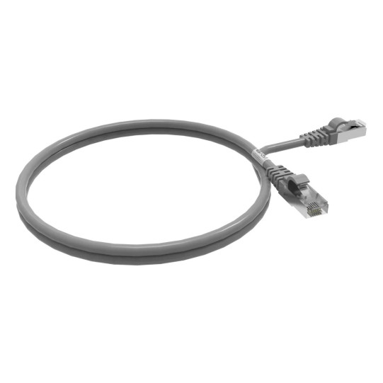Cordon RJ45 cat7 SFTP 100 Ohms LSOH surmoulé gris 1m main product photo