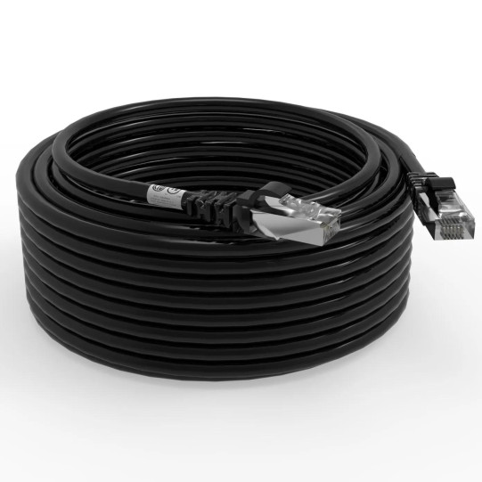 Cordon RJ45 cat7 SFTP 100 Ohms LSOH surmoulé noir 10m main product photo