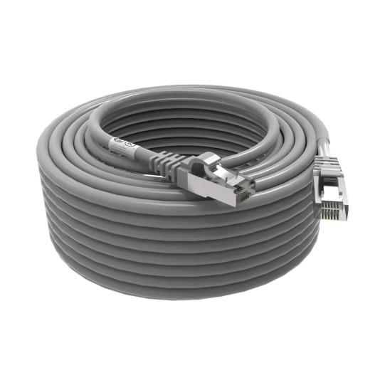 Cordon RJ45 cat7 SFTP 100 Ohms LSOH surmoulé gris 20m main product photo