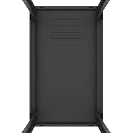 Baie de brassage 21U 600x1000x1141mm (LxPxH) 500kg, Sans porte avant / Porte arrière en verre