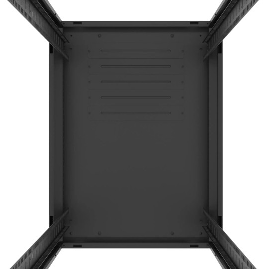 Baie de brassage 31U 600x800x1585mm (LxPxH) 500kg, Porte avant panneau plein / Sans porte arrière, Sans panneaux latéraux