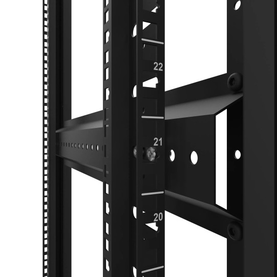 Baie de brassage 31U 600x800x1585mm (LxPxH) 500kg, Porte avant panneau plein / Sans porte arrière, Sans panneaux latéraux