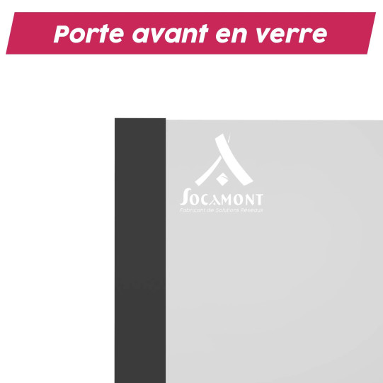 En kit - Baie de brassage 31U 600x600x1585mm (LxPxH) 500kg, Porte avant en verre / Porte arrière panneau plein, Sans panneaux latéraux