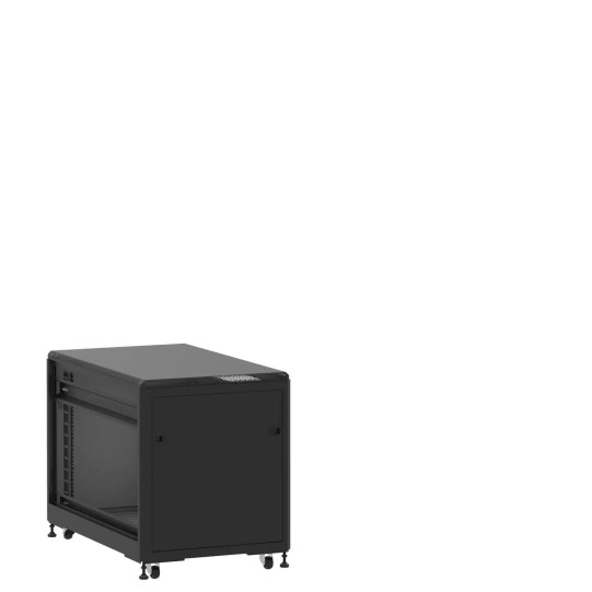 En kit - Mini baie de brassage 12U 600x1000x740mm (LxPxH) 500kg, Porte avant et arrière panneau plein, Sans panneaux latéraux main product photo