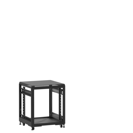 En kit - Mini baie de brassage 12U 600x600x740mm (LxPxH) 500kg, Sans porte avant et arrière, Sans panneaux latéraux main product photo