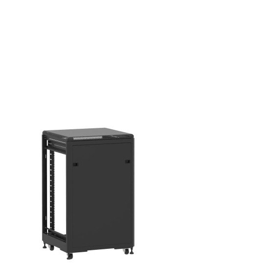Baie de brassage 18U 600x600x1007mm (LxPxH) 500kg, Porte avant panneau plein / Sans porte arrière, Sans panneaux latéraux main product photo