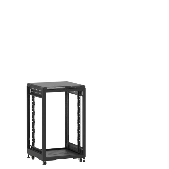 Baie de brassage 18U 600x600x1007mm (LxPxH) 500kg, Sans porte avant et arrière, Sans panneaux latéraux main product photo