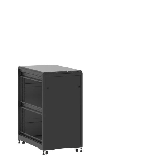 En kit - Baie de brassage 21U 600x1000x1141mm (LxPxH) 500kg, Porte avant et arrière panneau plein, Sans panneaux latéraux main product photo
