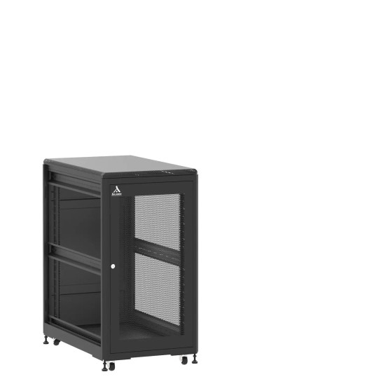 En kit - Baie de brassage 21U 600x1000x1141mm (LxPxH) 500kg, Porte avant nid d'abeille / Porte arrière panneau plein, Sans panneaux latéraux main product photo