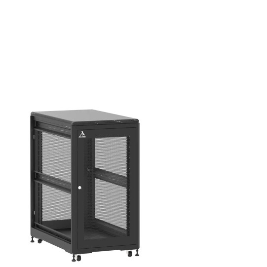 En kit - Baie de brassage 21U 600x1000x1141mm (LxPxH) 500kg, Porte avant et arrière nid d'abeille, Sans panneaux latéraux main product photo