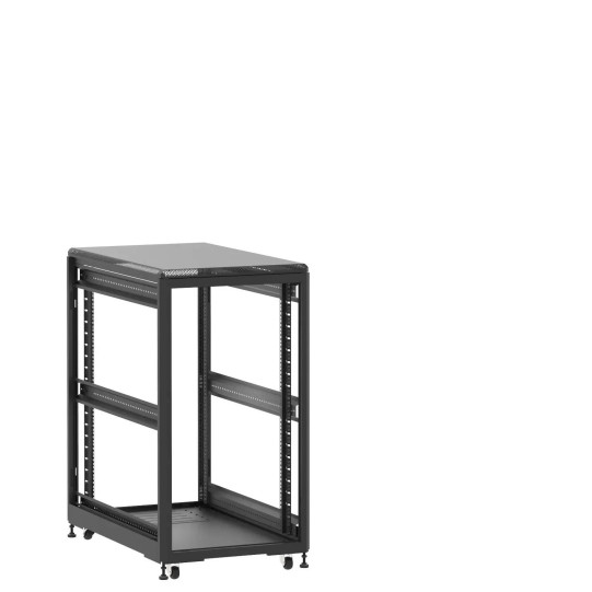 En kit - Baie de brassage 21U 600x1000x1141mm (LxPxH) 500kg, Sans porte avant et arrière, Sans panneaux latéraux main product photo