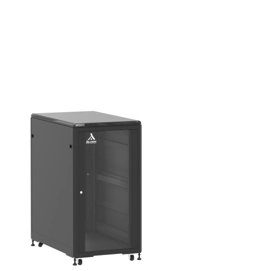 Baie de brassage 21U 600x1000x1141mm (LxPxH) 500kg, Porte avant et arrière en verre main product photo