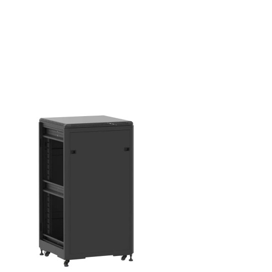 En kit - Baie de brassage 21U 600x600x1141mm (LxPxH) 500kg, Porte avant et arrière panneau plein, Sans panneaux latéraux main product photo