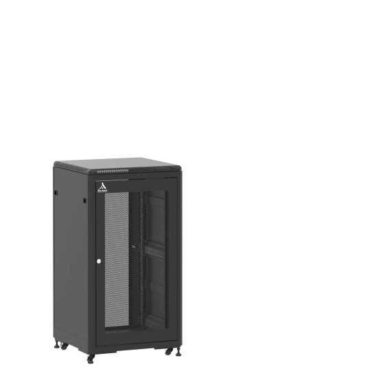 En kit - Baie de brassage 21U 600x600x1141mm (LxPxH) 500kg, Porte avant nid d'abeille / Porte arrière en verre main product photo