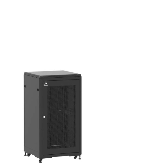 Baie 21U 600x600mm, porte avant : Simple Nid d'Abeille, porte arrière : Simple Pleine, avec panneaux latéraux main product photo