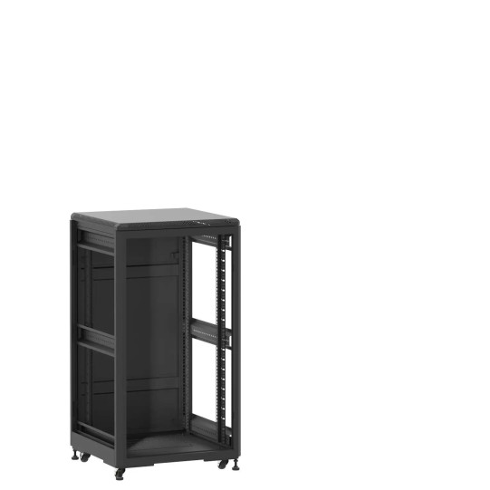 Baie de brassage 21U 600x600x1141mm (LxPxH) 500kg, Sans porte avant / Porte arrière panneau plein, Sans panneaux latéraux main product photo