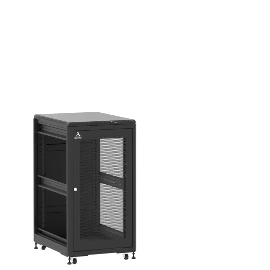 En kit - Baie de brassage 21U 600x800x1141mm (LxPxH) 500kg, Porte avant nid d'abeille / Porte arrière panneau plein, Sans panneaux latéraux main product photo