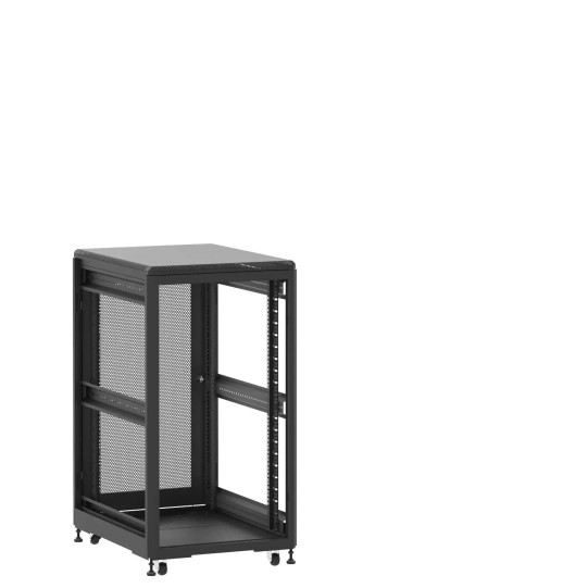 En kit - Baie de brassage 21U 600x800x1141mm (LxPxH) 500kg, Sans porte avant / Porte arrière nid d'abeille, Sans panneaux latéraux main product photo