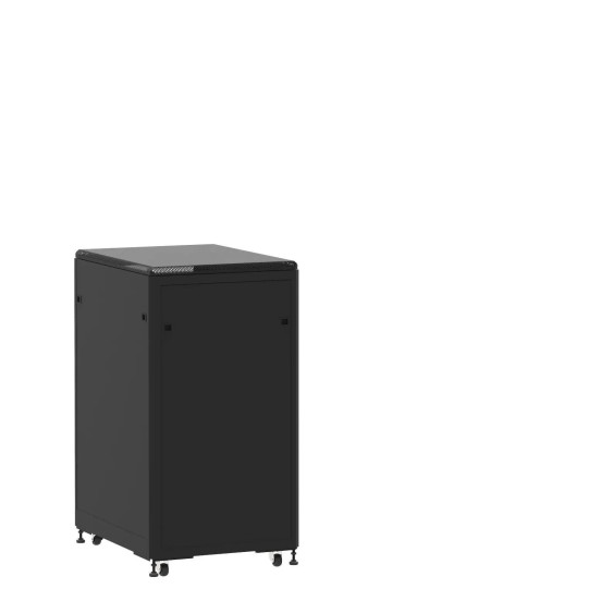 Baie de brassage 21U 600x800x1141mm (LxPxH) 500kg, Porte avant et arrière panneau plein main product photo