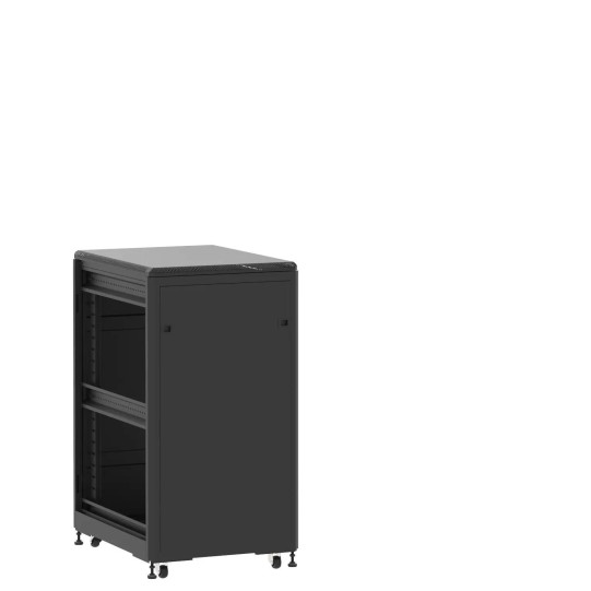 Baie de brassage 21U 600x800x1141mm (LxPxH) 500kg, Porte avant et arrière panneau plein, Sans panneaux latéraux main product photo