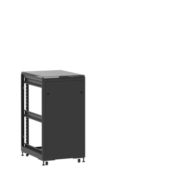Baie de brassage 21U 600x800x1141mm (LxPxH) 500kg, Porte avant panneau plein / Sans porte arrière, Sans panneaux latéraux main product photo