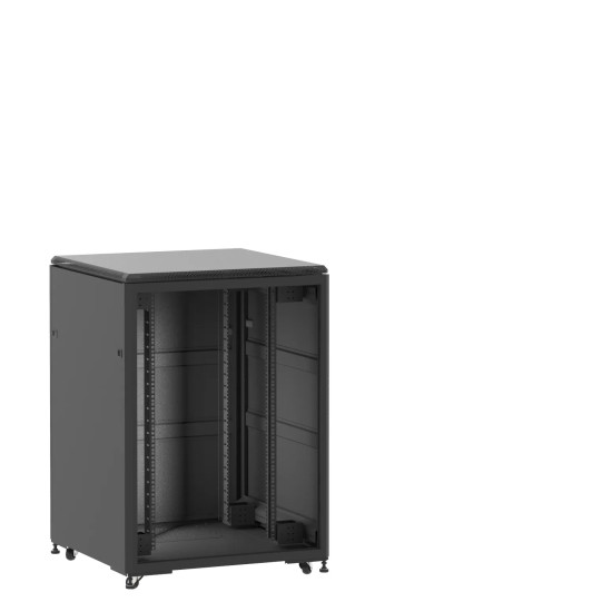 En kit - Baie 21U 800x800mm, porte avant : Sans Porte, porte arrière : Panneau Plein, avec panneaux latéraux main product photo