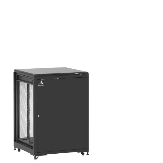 Baie 21U 800x800mm, porte avant : Simple Pleine, porte arrière : Simple Nid d'Abeille, sans panneaux latéraux main product photo