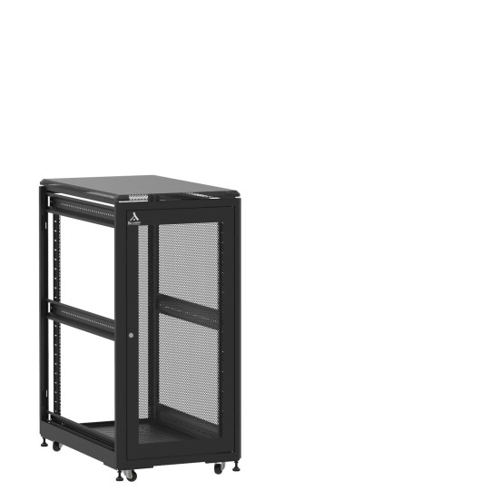 En kit - Baie 24U 600x1000mm, porte avant : Simple Nid d'Abeille, porte arrière : Sans Porte, sans panneaux latéraux main product photo