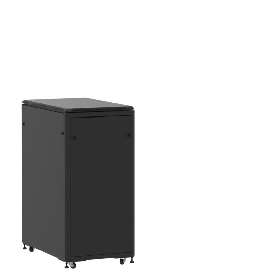 Baie 24U 600x1000mm, porte avant : Panneau Plein, porte arrière : Panneau Plein, avec panneaux latéraux main product photo