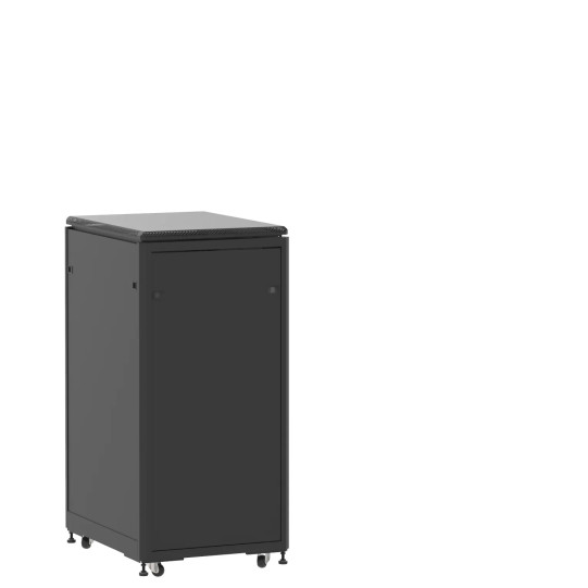 En kit - Baie 24U 600x800mm, porte avant : Panneau Plein, porte arrière : Panneau Plein, avec panneaux latéraux main product photo