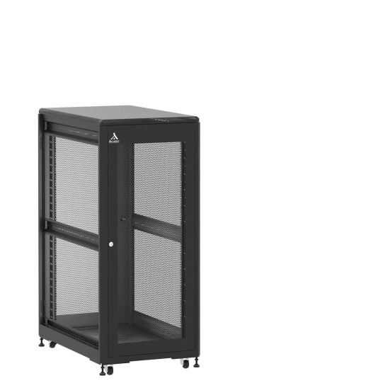 En kit - Baie de brassage 27U 600x1000x1407mm (LxPxH) 500kg, Porte avant et arrière nid d'abeille, Sans panneaux latéraux main product photo