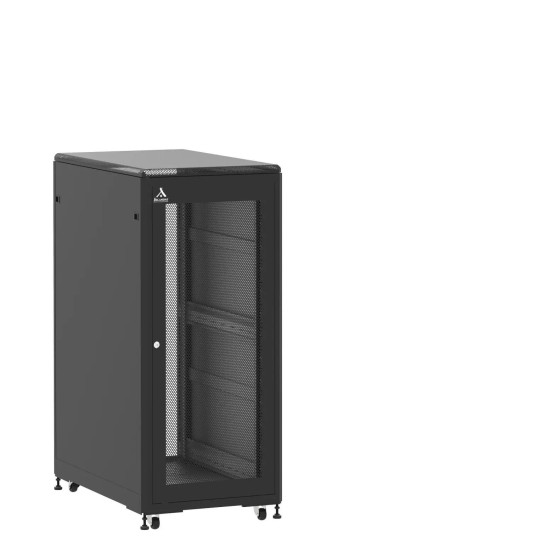 En kit - Baie de brassage 27U 600x1000x1407mm (LxPxH) 500kg, Porte avant nid d'abeille / Sans porte arrière main product photo