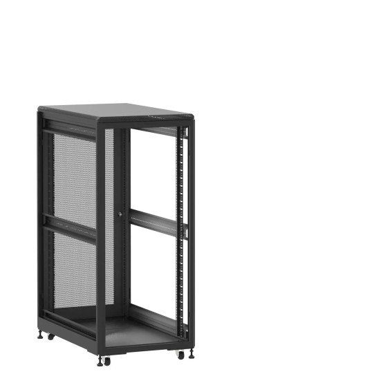 En kit - Baie de brassage 27U 600x1000x1407mm (LxPxH) 500kg, Sans porte avant / Porte arrière nid d'abeille, Sans panneaux latéraux main product photo