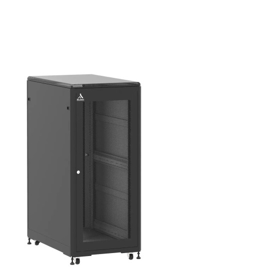 Baie de brassage 27U 600x1000x1407mm (LxPxH) 500kg, Porte avant nid d'abeille / Porte arrière en verre main product photo