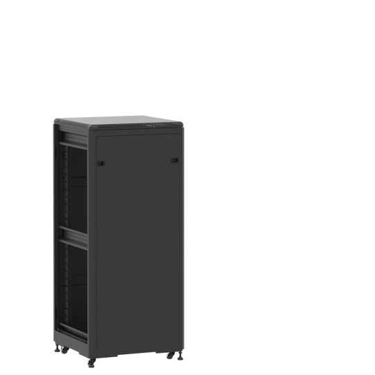 En kit - Baie de brassage 27U 600x600x1407mm (LxPxH) 500kg, Porte avant et arrière panneau plein, Sans panneaux latéraux main product photo