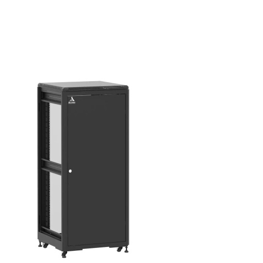 En kit - Baie 27U 600x600mm, porte avant : Simple Pleine, porte arrière : Simple Verre, sans panneaux latéraux main product photo