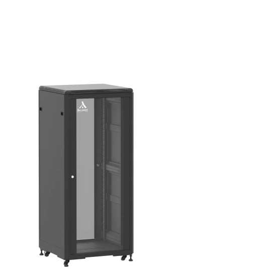 En kit - Baie de brassage 27U 600x600x1407mm (LxPxH) 500kg, Porte avant et arrière en verre main product photo
