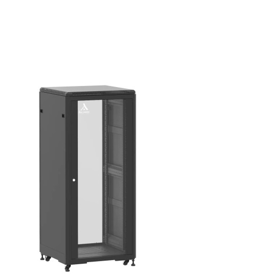 En kit - Baie de brassage 27U 600x600x1407mm (LxPxH) 500kg, Porte avant en verre / Sans porte arrière main product photo