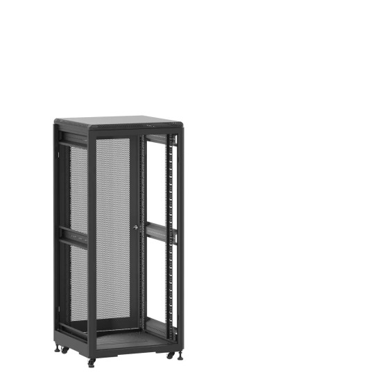En kit - Baie de brassage 27U 600x600x1407mm (LxPxH) 500kg, Sans porte avant / Porte arrière nid d'abeille, Sans panneaux latéraux main product photo